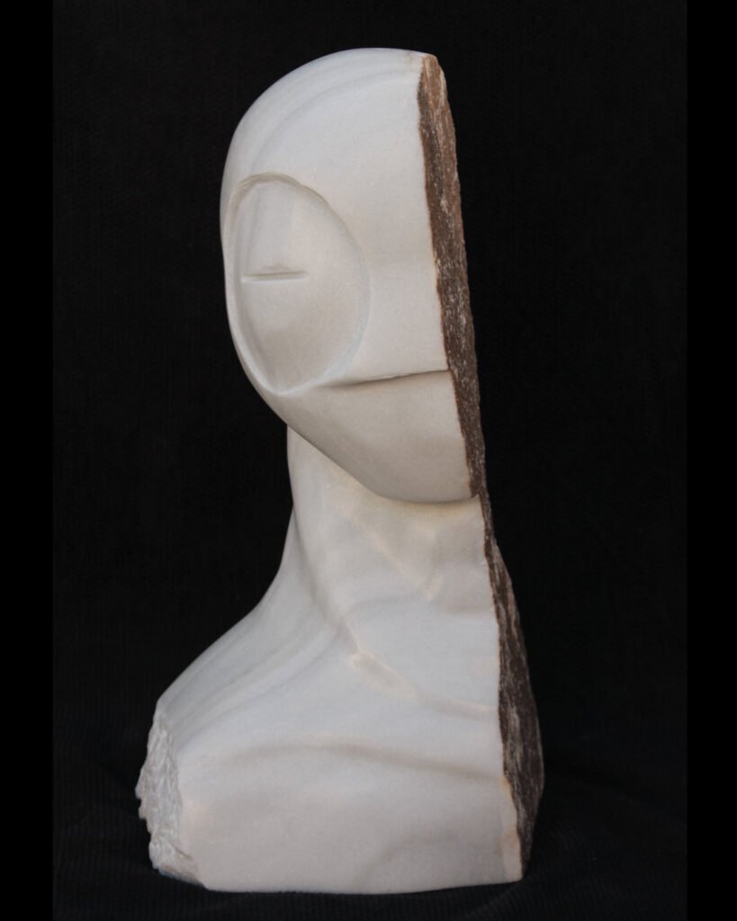 Emoción Muda Iii, escultura en mármol de macael de David Gómez (vista 3)