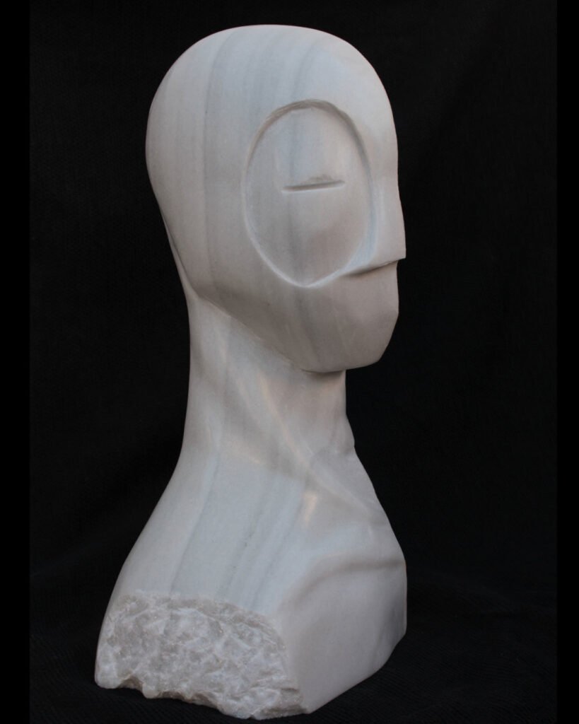 Emoción Muda Iii, escultura en mármol de macael de David Gómez (vista 4)